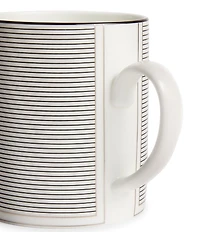 Vera Wang by Wedgwood Luxe Graphite Collection Stripe Art Deco Mug