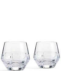 Vera Wang by Wedgwood Luxe Graphite Collection Ribbon Tumblers, Set of 2