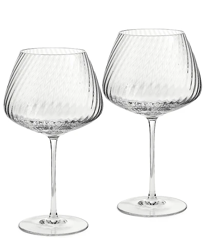 Vera Wang by Wedgwood Swirl Red Wine Glass, Set of 2