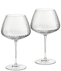 Vera Wang by Wedgwood Swirl Red Wine Glass, Set of 2