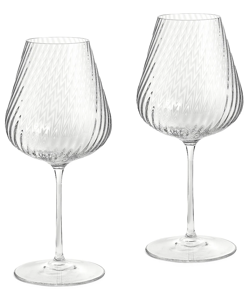 Vera Wang by Wedgwood Swirl White Wine Glass, Set of 2