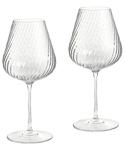 Vera Wang by Wedgwood Swirl White Wine Glass, Set of 2