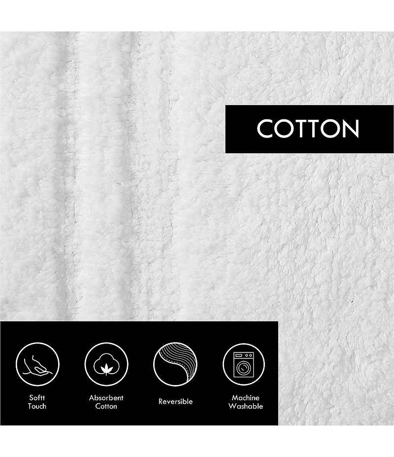 Vera Wang Eden Solid Reversible Tufted Bath Rug 2-Piece Set