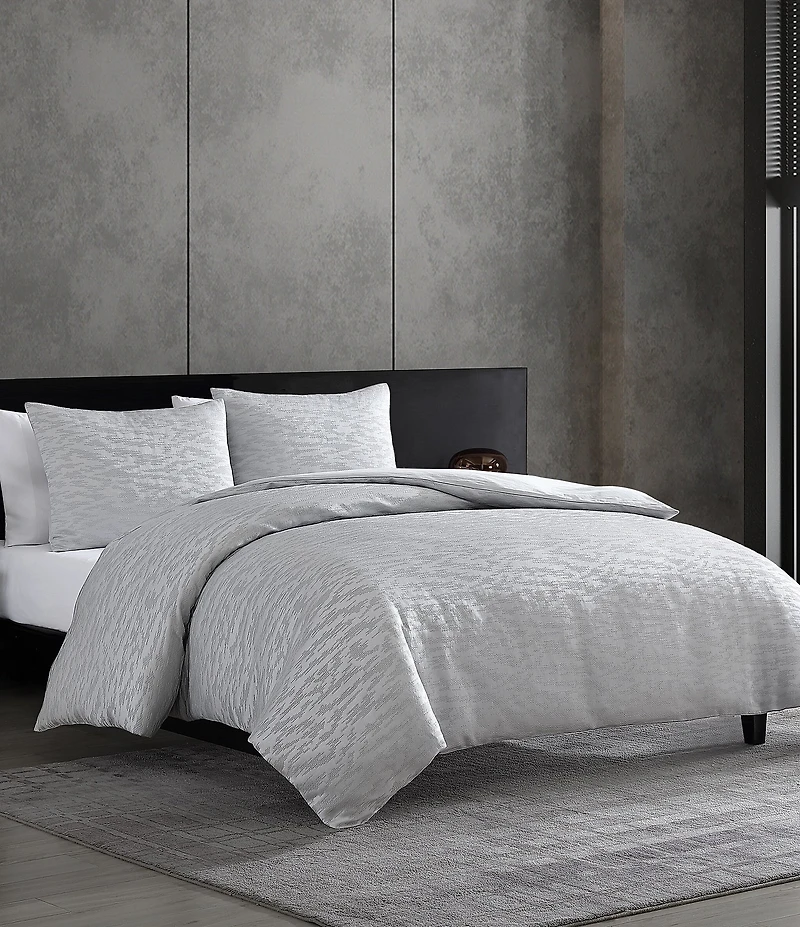 Vera Wang Illusion Grey Duvet Cover Mini Set