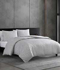 Vera Wang Illusion Grey Duvet Cover Mini Set