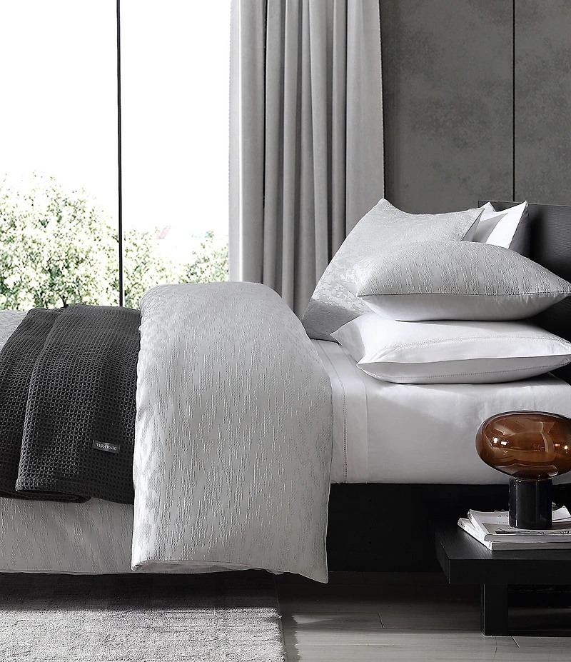 Vera Wang Illusion Grey Duvet Cover Mini Set