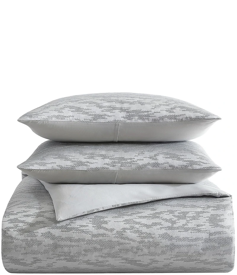 Vera Wang Illusion Grey Duvet Cover Mini Set