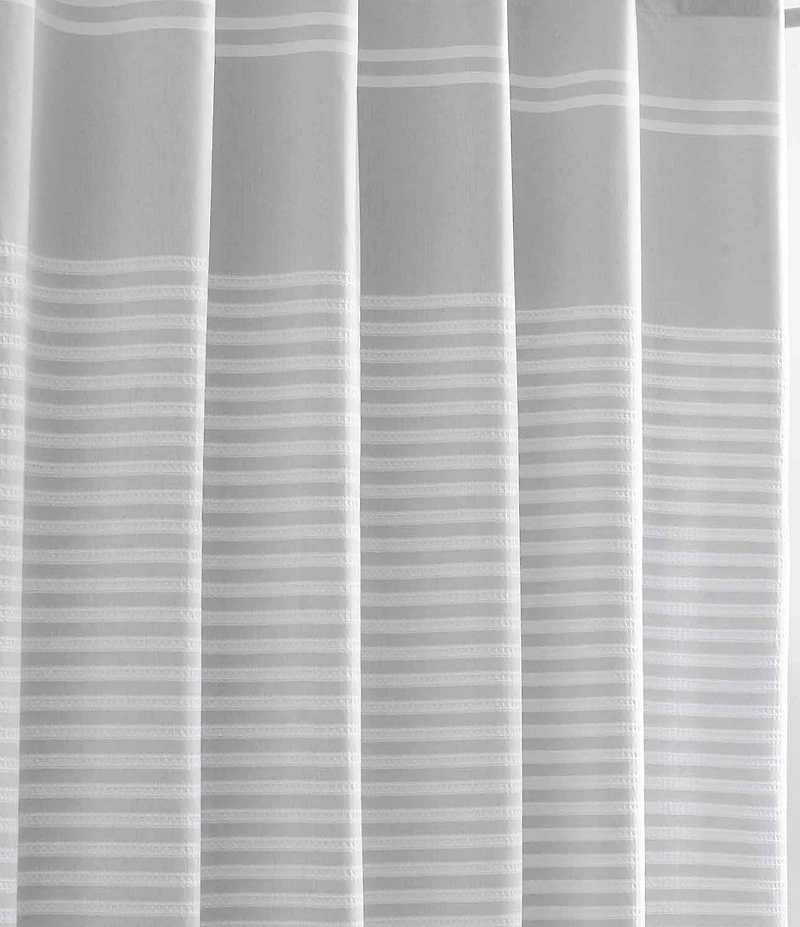 Vera Wang Seersucker Stripe Shower Curtain