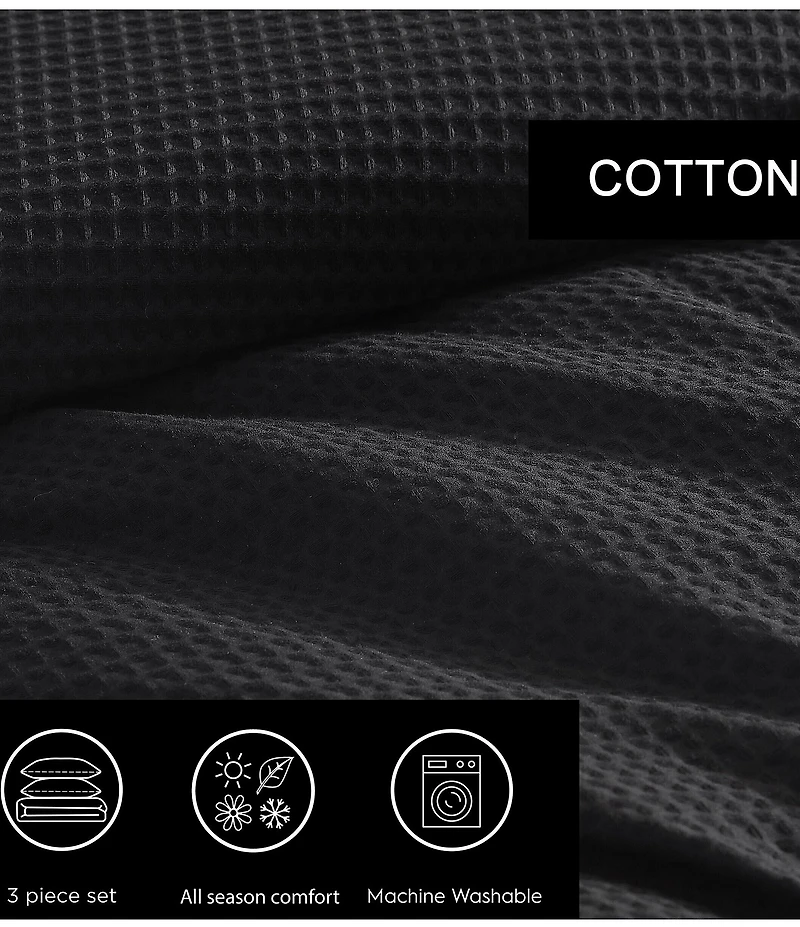 Vera Wang Waffle Pique Comforter Mini Set