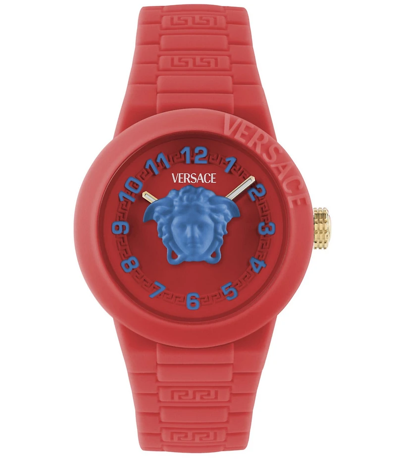 Versace Kid's V-Pop Quartz Analog Silicone Strap Watch
