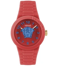 Versace Kid's V-Pop Quartz Analog Silicone Strap Watch