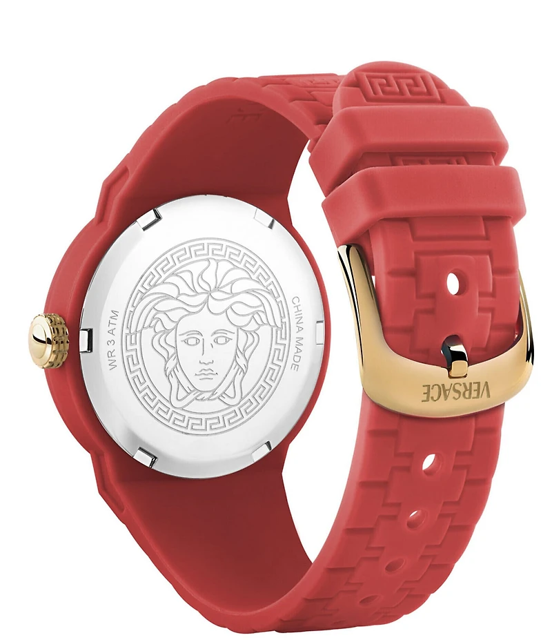 Versace Kid's V-Pop Quartz Analog Silicone Strap Watch