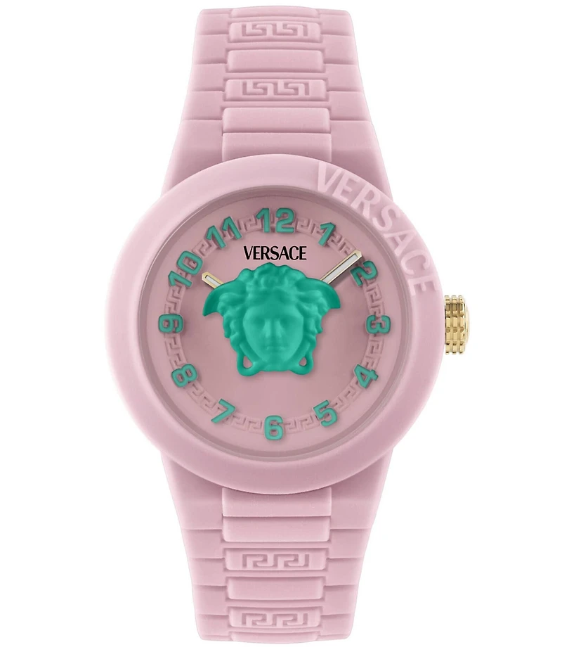 Versace Kid's V-Pop Quartz Analog Silicone Strap Watch