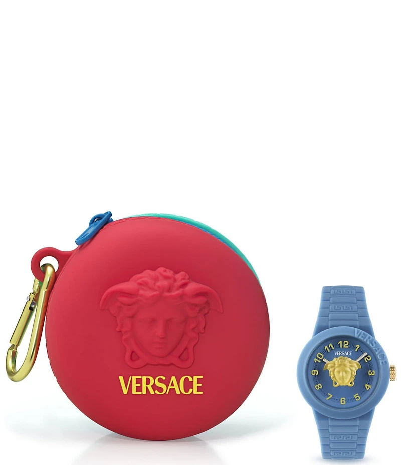 Versace Kid's V-Pop Quartz Analog Silicone Strap Watch