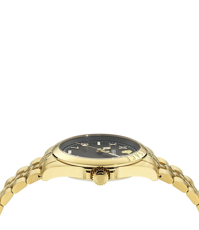Versace Men's Anteo Analog Gold Tone Stainless Steel Bracelet Watch