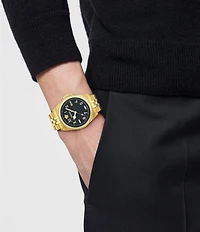 Versace Men's Anteo Analog Gold Tone Stainless Steel Bracelet Watch