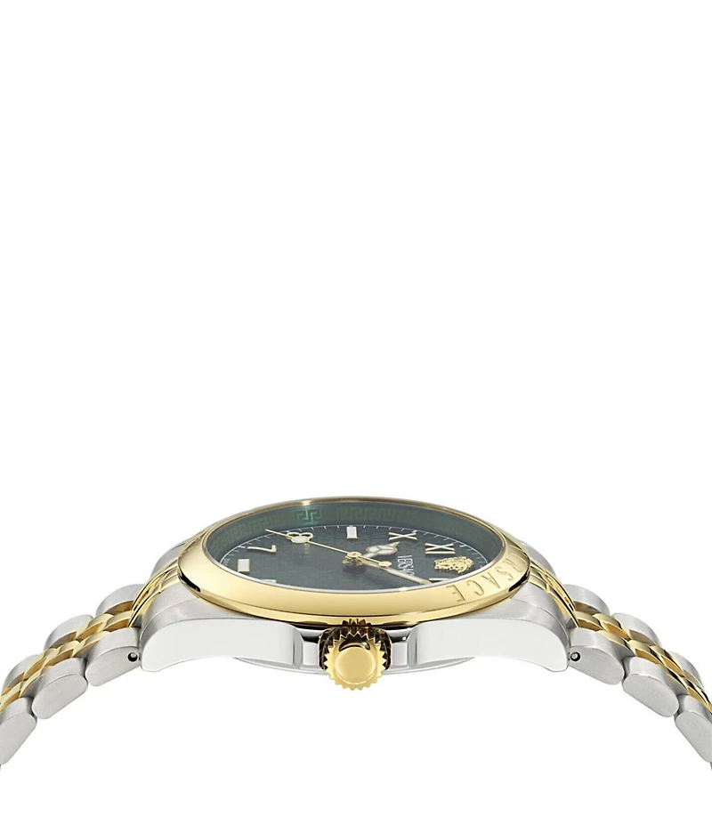 Versace Men's Anteo Analog Two Tone Stainless Steel Bracelet Watch