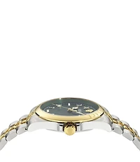 Versace Men's Anteo Analog Two Tone Stainless Steel Bracelet Watch