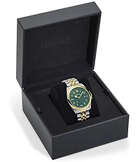 Versace Men's Anteo Analog Two Tone Stainless Steel Bracelet Watch