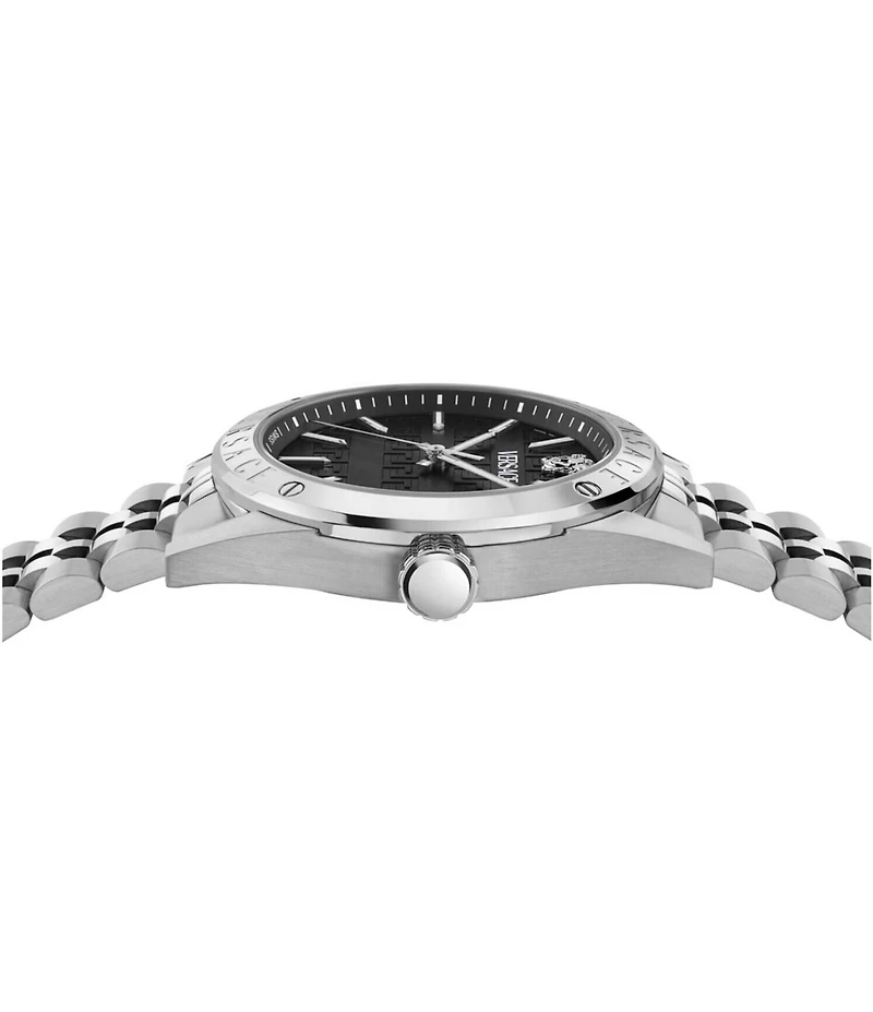 Versace Men's Athletic Quartz Analog Stainless Steel Bracelet Watch