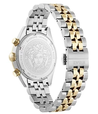 Versace Men's Athletic Quartz Chronograph Stainless Steel Bracelet Watch