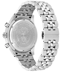 Versace Men's Chrono Master Stainless Steel/Black Bracelet Watch