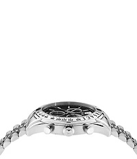 Versace Men's Chrono Master Stainless Steel/Black Bracelet Watch