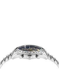Versace Men's Chrono Master Stainless Steel/Blue Bracelet Watch