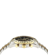Versace Men's Chrono Master Two Tone Stainless Steel Bracelet Watch