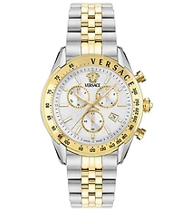 Versace Men's Chrono Master Two Tone Stainless Steel Bracelet Watch