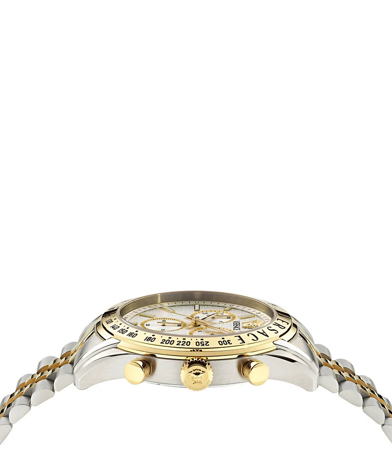 Versace Men's Chrono Master Two Tone Stainless Steel Bracelet Watch