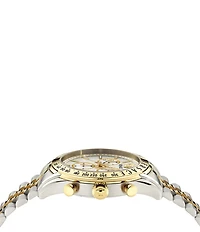 Versace Men's Chrono Master Two Tone Stainless Steel Bracelet Watch