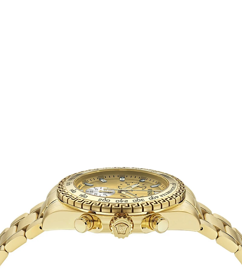Versace Men's Chrono X Gold Tone Stainless Steel Bracelet Watch