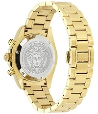 Versace Men's Chrono X Gold Tone Stainless Steel Bracelet Watch