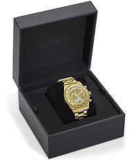 Versace Men's Chrono X Gold Tone Stainless Steel Bracelet Watch