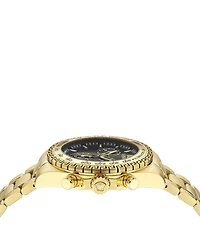 Versace Men's Chrono X Gold Tone Stainless Steel Bracelet Watch