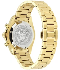 Versace Men's Chrono X Gold Tone Stainless Steel Bracelet Watch