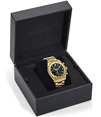 Versace Men's Chrono X Gold Tone Stainless Steel Bracelet Watch