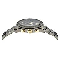 Versace Men's Greca Dome Quartz Chronograph Stainless Steel Bracelet Watch