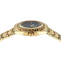 Versace Men's Greca Reaction Diamond Quartz Mechanical Automatic Gold Stainless Steel Bracelet Watch