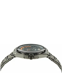 Versace Men's Greca Reaction GMT Automatic Black Tone Stainless Steel Bracelet Watch