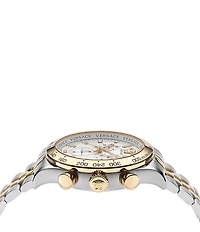 Versace Men's Hellenyium Quartz Chronograph Two Tone Stainless Steel Bracelet Watch