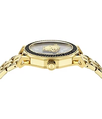 Versace Men's Medusa Deco Analog Gold and Black Tone Stainless Steel Bracelet Watch