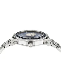 Versace Men's Medusa Deco Analog Stainless Steel Blue Guilloche Bracelet Watch