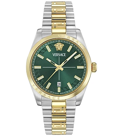 Versace Men's Millennyium Mechanical Automatic Two Tone Stainless Steel Bracelet Watch