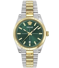 Versace Men's Millennyium Mechanical Automatic Two Tone Stainless Steel Bracelet Watch