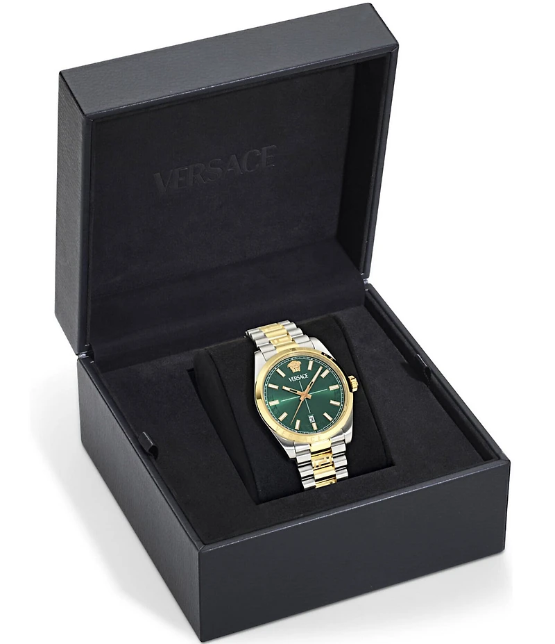 Versace Men's Millennyium Mechanical Automatic Two Tone Stainless Steel Bracelet Watch