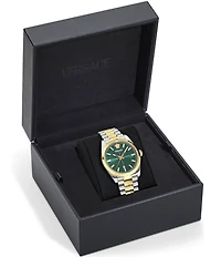 Versace Men's Millennyium Mechanical Automatic Two Tone Stainless Steel Bracelet Watch