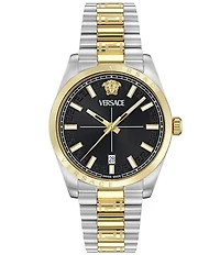 Versace Men's Millennyium Mechanical Automatic Two Tone Stainless Steel Bracelet Watch