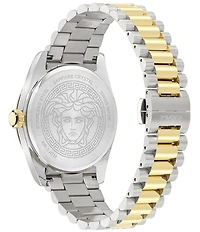 Versace Men's Millennyium Mechanical Automatic Two Tone Stainless Steel Bracelet Watch
